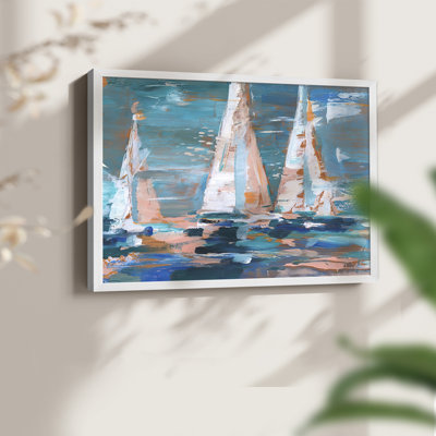 Pop Regatta II - Reproduction encadrée - Restickable