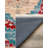Gulustan Blue Oriental Machine Printed Cotton Polyester Area Rug-1803804861