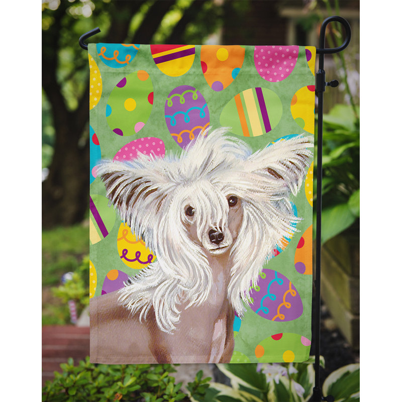 Drapeau de jardin Atara, Chien chinois à crête