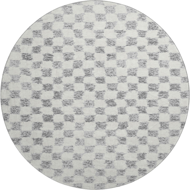 Premium Machine Washable Millbrook AMF1958 Geometric Rug, Round 8'