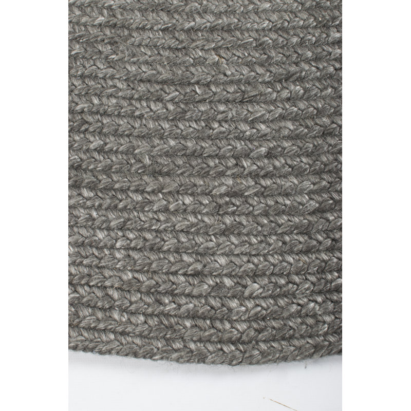 Round Brathwaite Solid Colour Hand Woven Area Rug, Round 200cm