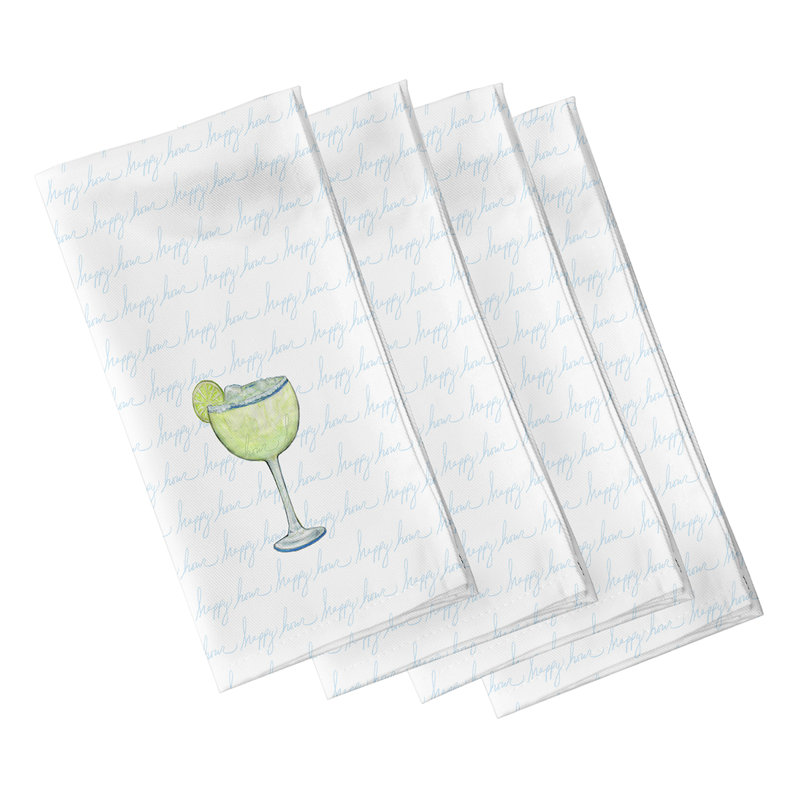 Ensemble de serviettes 4 pièces Josefien Margarita, Bleu