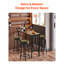 Table de bar hauteur 39 x 16 x 35,5 po, comptoir à café, cuisine, salle à manger, pub avec repose-pieds réglables et utilisations polyvalentes au look contemporain