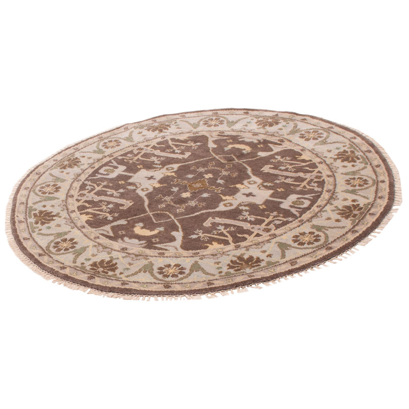 Tapis unique brun de 6 pi Sophy