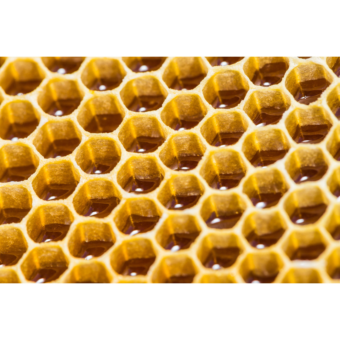 Close Up Of Honeycomb - No Frame Kunstdrucke auf Leinwand