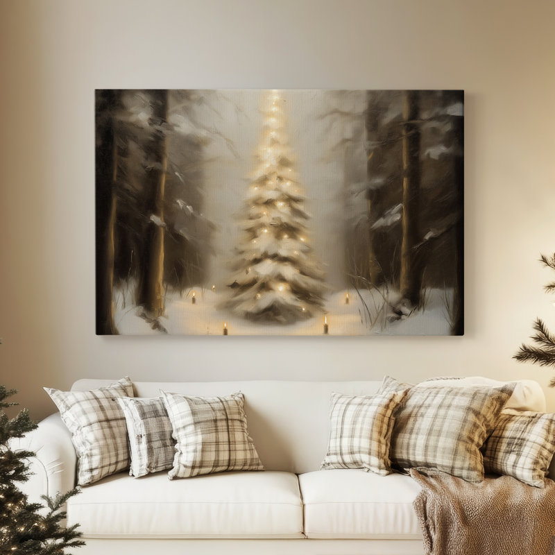 Twilight of Warm Lantern - Toile tendue avec châssis de qualité supérieure, H 48 po x l 32 po