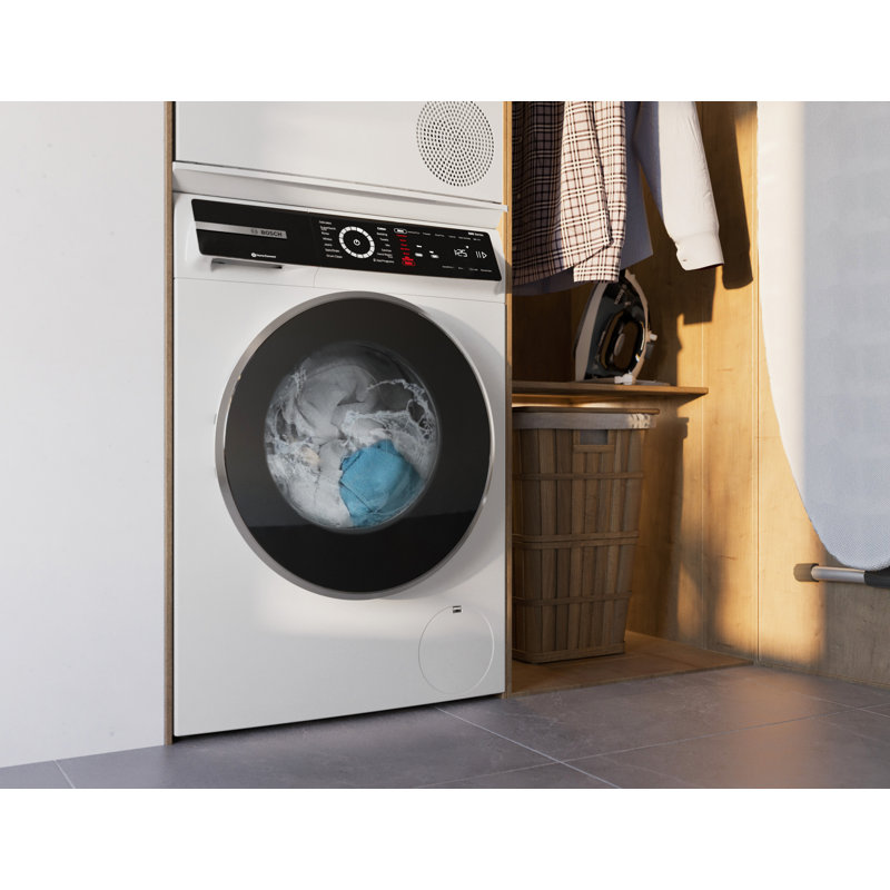 800 Series Bosch 2.4-Cu. Feet High Efficiency Stackable Smart Front-Load Washer ( White ) ENERGY STAR