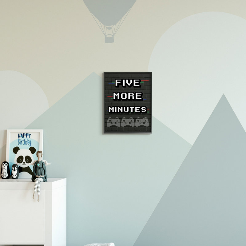 «Abdul-Azeez, cinq minutes de jeu vidéo», Giclée encadrée noir minuit, H 14 po x l 11 po x P 1,5 po