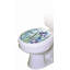 Décalcomanie de siège de toilette Floral Iris Dragonfly - Couvercle de vinyle statique-4321093