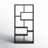 71''H 8-shelf Geometric Display Bookcase-347530588