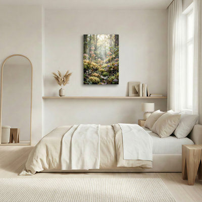 Art mural sur toile Gallery Wrap pour le salon, la chambre à coucher, le bureau ou le vestibule - Décoration murale décorative avec des champignons de la forêt