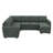 Hoelscher U Shaped Sleeper Corner Sectional Pull Out Sofa Bed With Storage Space-115950842