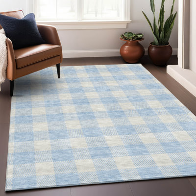 Premium Machine Washable Prisco Sky Rug