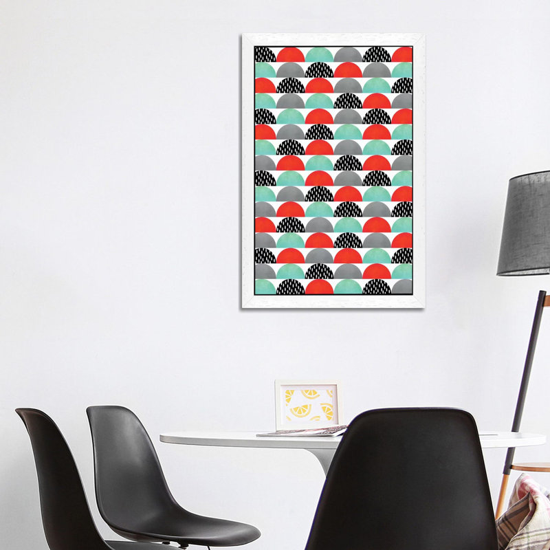 My Favorite Candy (Red And Turquoise) by Elisabeth Fredriksson - Print on Canvas, 101.6 cm H x 66.04 cm W