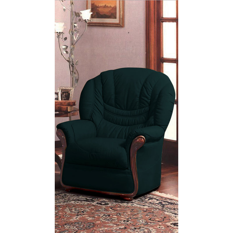 Kinsman Faux Leather Armchair, Black