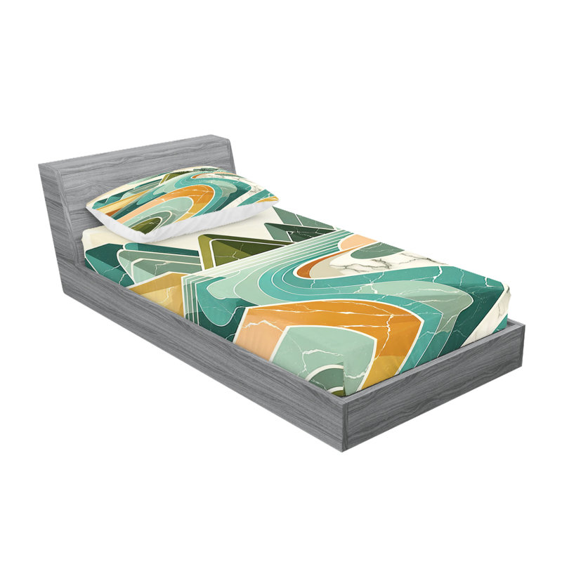 Microfiber Sheet Set, Twin Sheet Set with 1 Pillowcase