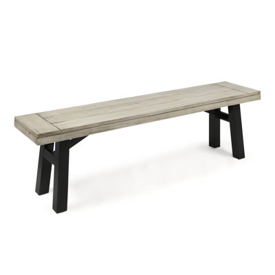 Banc d'extérieur - Bois d'acacia, panneau à lattes, résistant aux intempéries