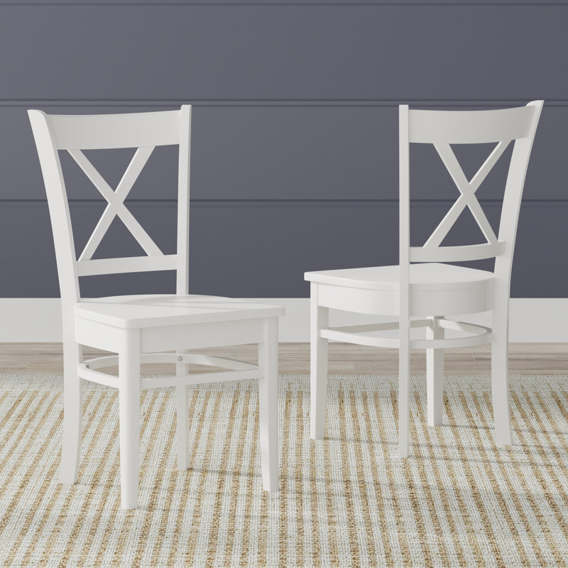 Arthemus 17.72'' H Solid Wood Side Chair, White