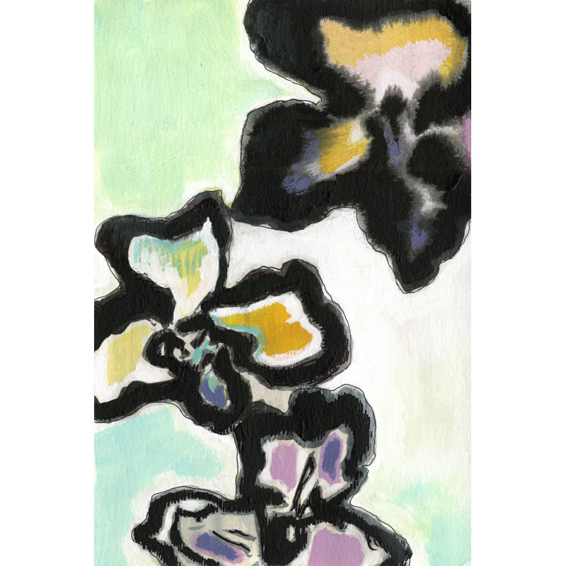 Orchid Pop II by Jodi Fuchs - Painting, Wrapped Canvas, 122 cm H x 81 cm W