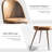 Shivani 5-Piece Dining Set - 63” Wood Table with Modern Wavy-Edge Design for Kitchen Dining Room-130124387-130124388