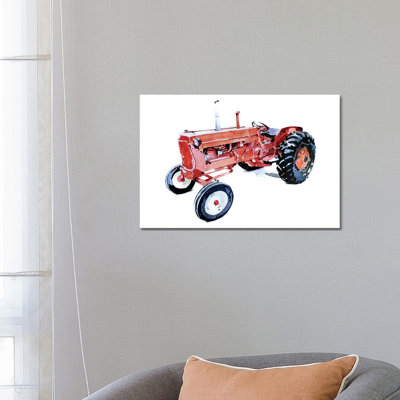 Lil Red Tractor - Painting on Canvas