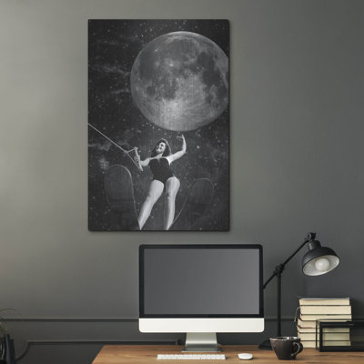 Latitude Out «Out There» par Elo Marc, art mural en métal, 24 po x 36 po