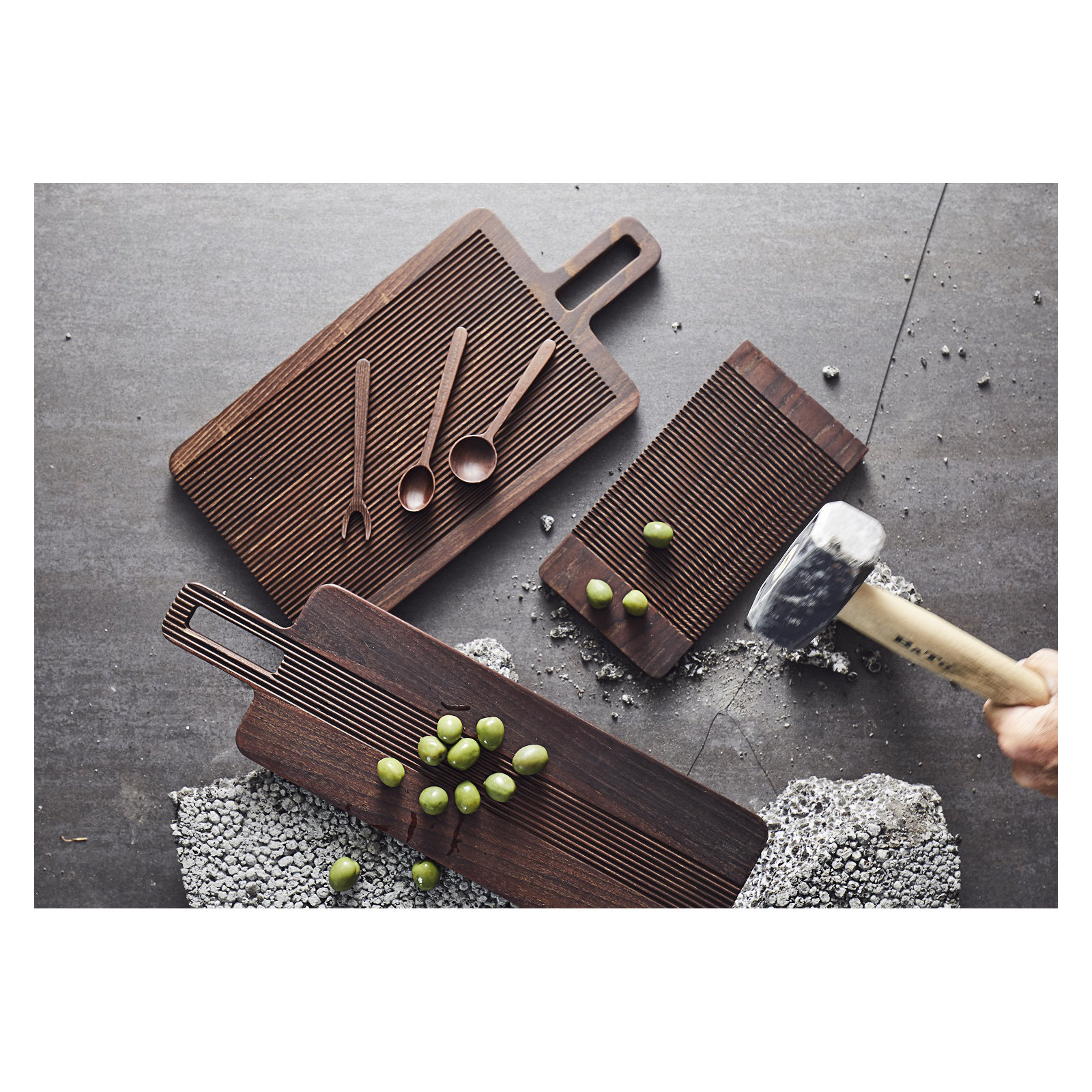 Spunk Rectangle Wood Tray