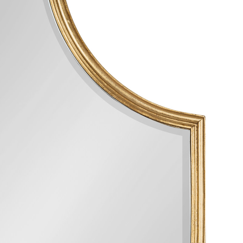 Engineered Wood NA Mirror, Gold