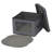 Dinner Plate Chest with Felt Protectors Gray with Trim-308027607