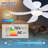Low Profile 42'' 5- Blade Indoor Flush Mount Ceiling Fan With Led Light, Dc Motor And Remote Control-1382267515