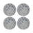 Chevron Vegan Leather Round Pebble Placemat-50817567