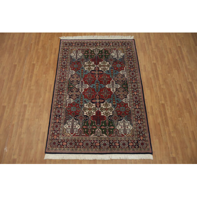 Exquisite Handcrafted Agra Oriental Area Rug 6x9