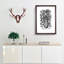Octopus in Black and White by George Shaw - Picture Frame Drawing Print on MDF-55577088-55577091
