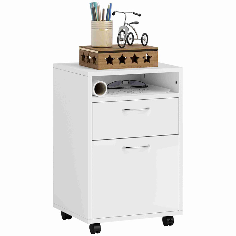 Organisateur de rangement mobile, Blanc