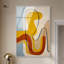 Décoration murale encadrée «Mustard Flow II» par Art Remedy, cadre blanc, 36 x 54-129952689-129952688