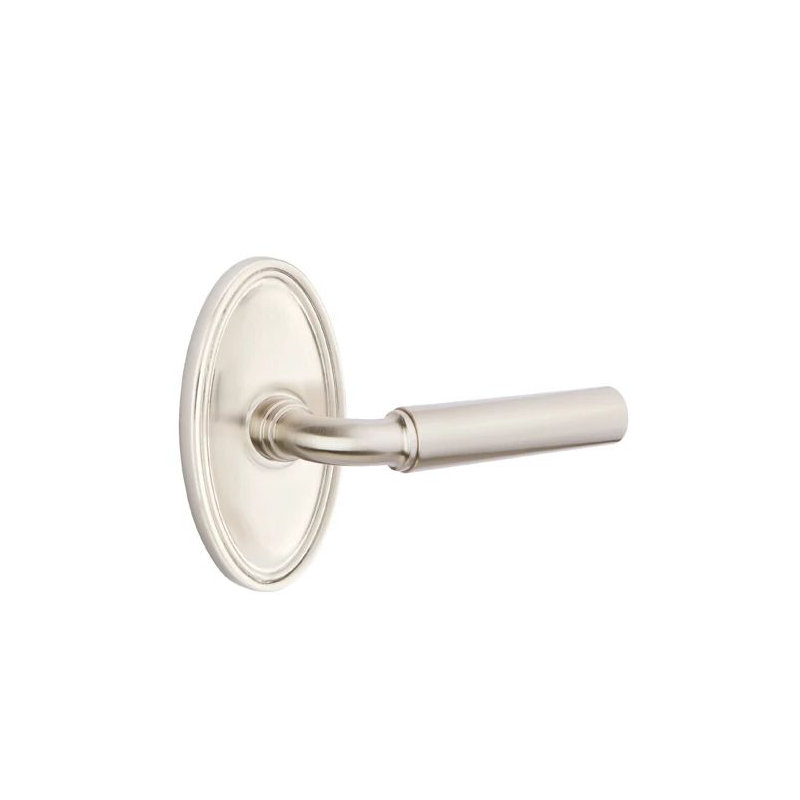 Passage Door Lever, Satin Nickel, Right