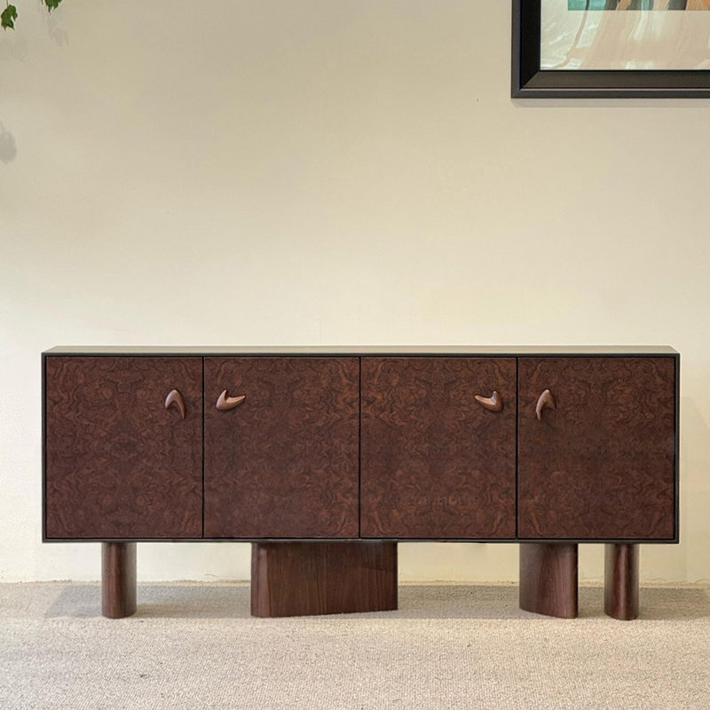 Buffet rétro en bois massif