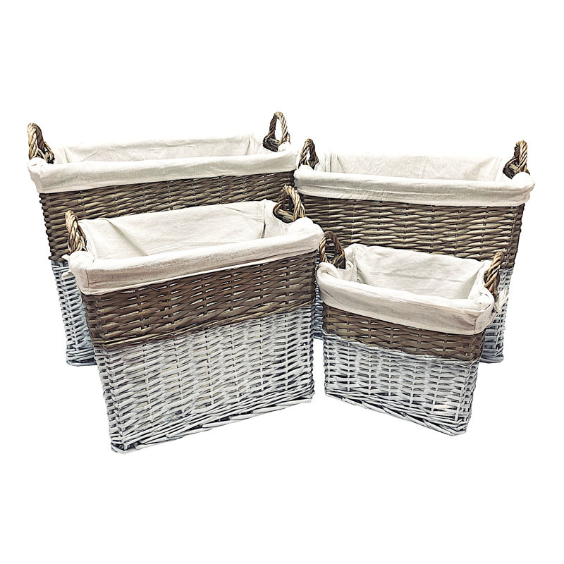 Brambly Cottage Wicker Decorative Basket, 28cm H x 24cm W x 36cm D