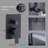 Shower Faucet Set, Shower System Bathroom High Pressure 12 Inches Rainfall Shower Head With Handheld Spray, Wall Mounted Shower Fixtures With Shower Valve And Trim Kit, Matte Black-124897498
