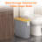 Toilet Paper Storage, Bamboo Toilet Paper Basket With Lid And Handle, Free Standing Toilet Paper Holder Stand, Bathroom Organizer Cabinet Container Accessories-689221799-689221794