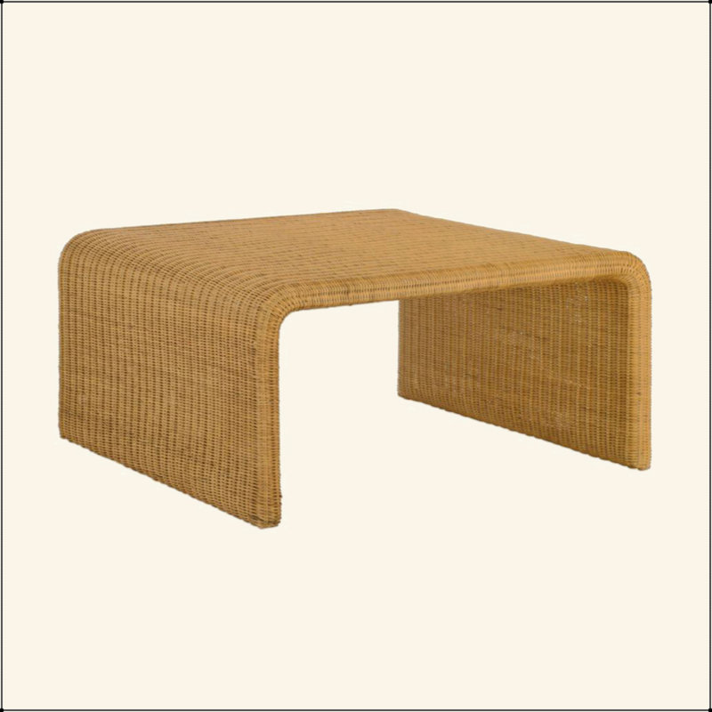 Square Woven Rattan Coffee Table