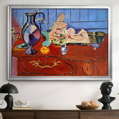 Sculpture and Persian Vase-Henri Matisse-Framed Gallery Wrapped Canvas-1908