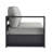Modway Tahoe Outdoor Patio Powder-Coated Aluminum Modular Left-Facing Loveseat-95616609-95616610