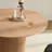 Round Dining Table, MDF Handcraft Pedestal Dining Room Table Restaurant Furniture Leisure Coffee Table-47.2" L X 47.2" W-5924257-5924256