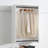 White Wall Mounted Wood Closet System-1176125366