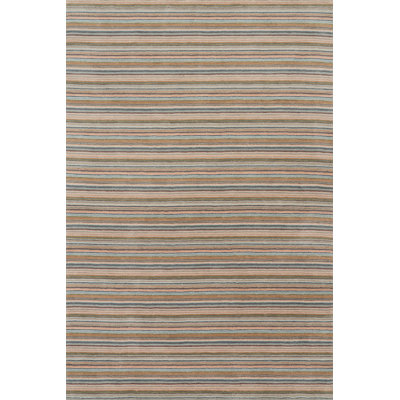 Brindle Stripe Hand Loom Knotted Wool Rug