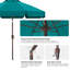 Parasol de marché festonné en oléfine de 2,74 m (9 pi) avec inclinaison et levage à manivelle-1588792042