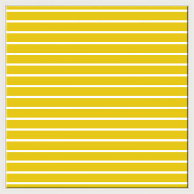 Homage to Stella - Yellow by David Phoenix - Floater Frame Graphic Art on Canvas