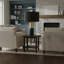 Lighting, 25 po, lampe de table, béton noir, abat-jour noir, contemporain