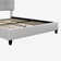 Platform Frame Bed with Adjustable Tufted Headboard